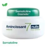Pot blanc couvercle vert Somatoline Cosmetic Amincissant 7 Nuits Natural peau sensible
