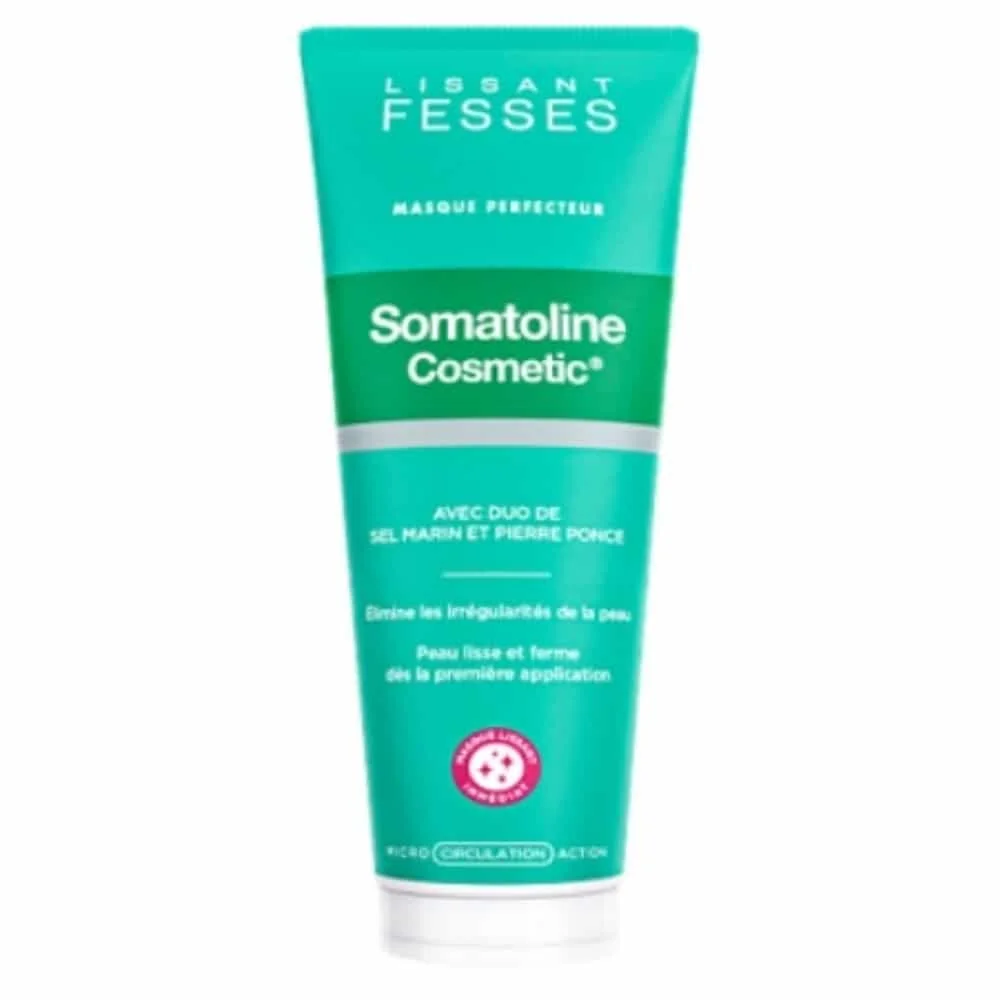 somatoline-cosmetic-lissant-fesses-masque-perfecteur-250ml.jpg Tube vert Somatoline Cosmetic Lissant Fesses masque perfecteur sel marin pierre ponce