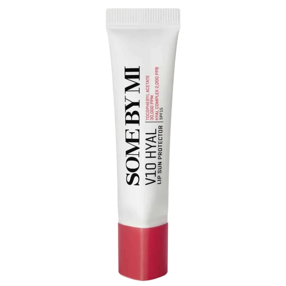 some-by-mi-v10-hyal-protection-solaire-levres-spf15-baie-7ml.jpg Tube blanc Some By Mi V10 Hyal Lip Sun Protector SPF15 à embout rouge