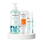 Coffret Sophieskin gel Oil Stop, crème solaire Antimanchas SPF50 et sérum Oil Stop