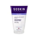 Tube Soskin Meladerm lait éclaircissant corps 150 ml, bandeau violet et blanc
