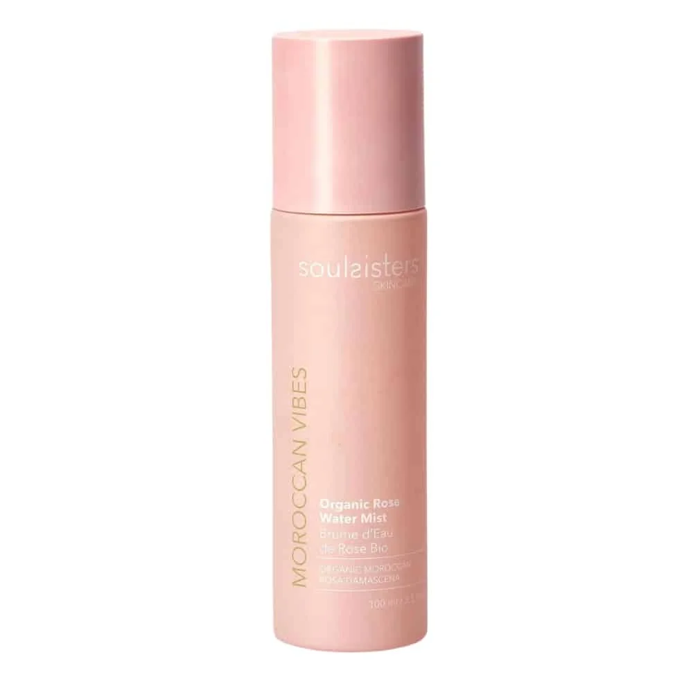 soulsisters-moroccan-vibes-brume-d-eau-de-rose-bio-100ml.jpg Flacon spray rose Soulsisters Moroccan Vibes brume d'eau de rose bio 100 ml