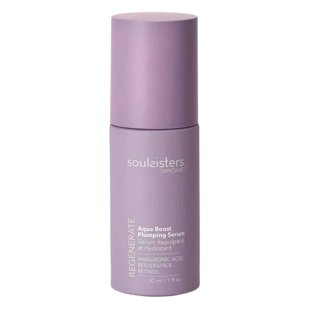 soulsisters-regenerate-serum-repulpant-et-hydratant-acide-hyaluronique-et-retinol-30ml.jpg Flacon mauve Soulsisters Regenerate sérum repulpant Aqua Boost 30 ml