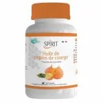 Flacon blanc Spirit Huile de pépins de courge bouchon orange 60 capsules