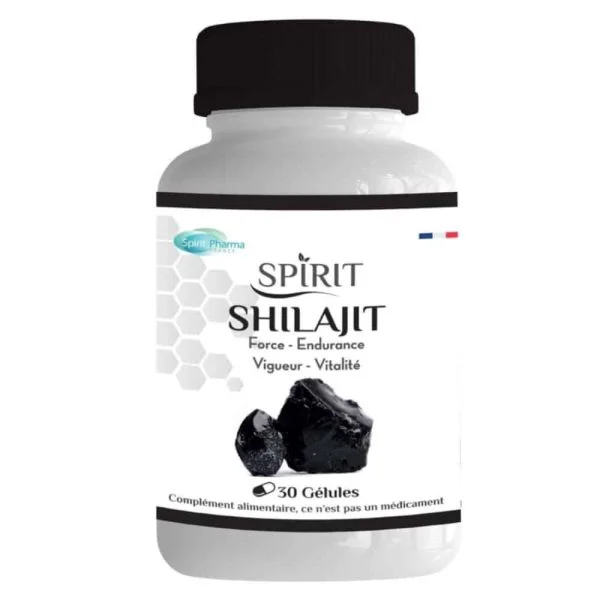 Spirit Pharma Shilajit Force, Endurance, Vigueur Et Vitalité 30 Gélules