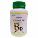 Flacon blanc Spirit Pharma Vitamine B12 couvercle vert 30 comprimés