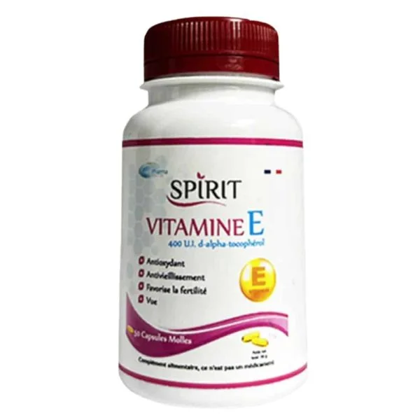 Spirit Pharma Vitamine E 400 Ui D-alpha-tocophérol 50 Capsules