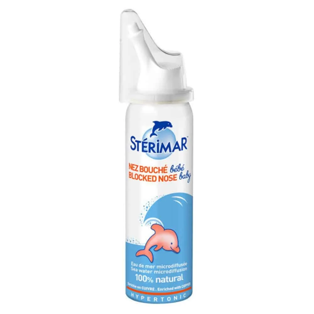 sterimar-spray-nasal-bebe-nez-bouche-eau-de-mer-microdiffusee-50ml.jpg Spray Stérimar Nez Bouché bébé 50 ml avec embout blanc et dauphin rose