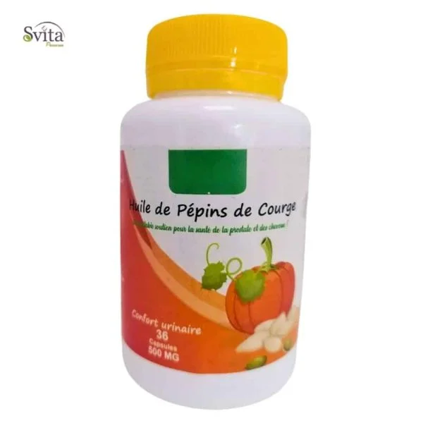 Svita Premium Huile De Pépins De Courge 500mg Confort Urinaire 36 Capsules