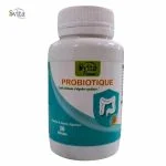 Pot blanc de 36 gélules Svita Premium Probiotique à l'étiquette turquoise