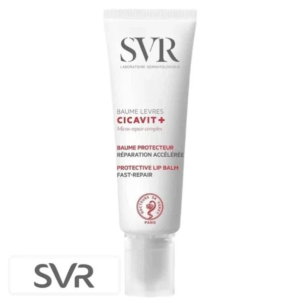 Tube blanc SVR Cicavit+ baume lèvres protecteur réparateur 10 g