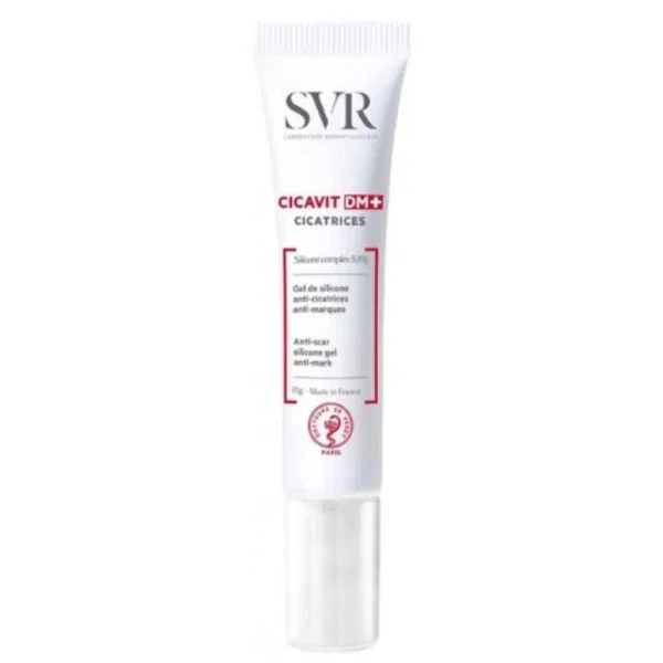 Tube fin blanc SVR Cicavit DM+ gel de silicone cicatrices 15 g