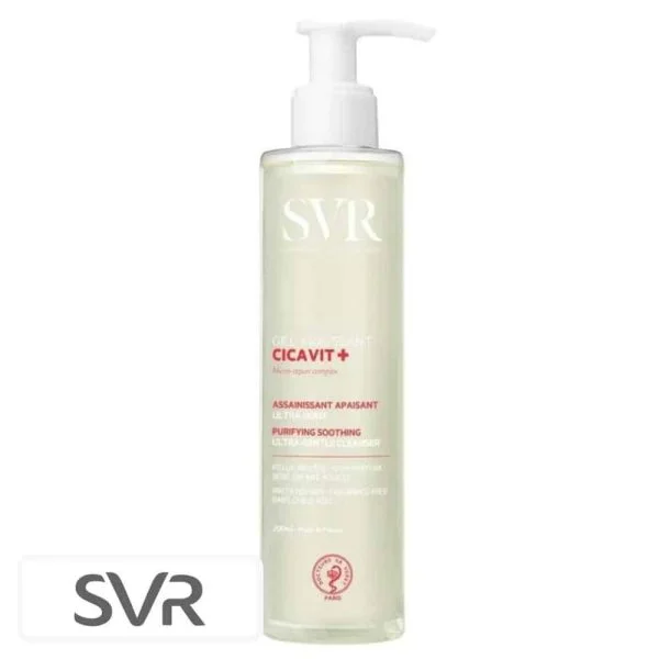 Flacon pompe SVR Cicavit+ gel moussant assainissant apaisant 200 ml