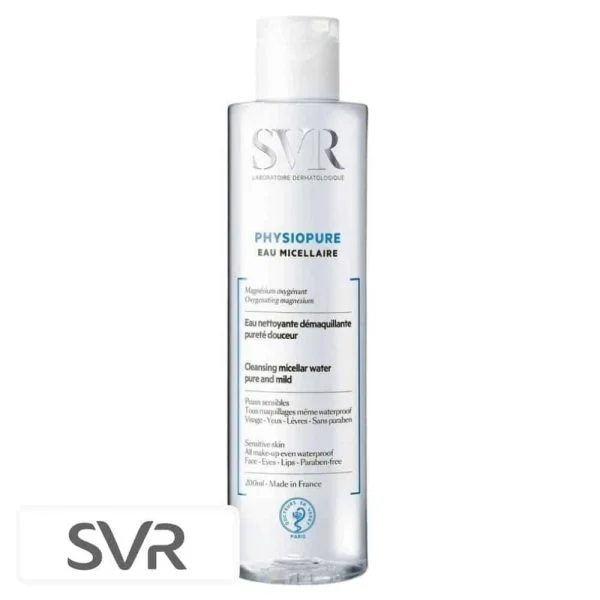 SVR PHYSIOPURE Eau Micellaire Nettoyante Démaquillante Pureté Douceur 200ml