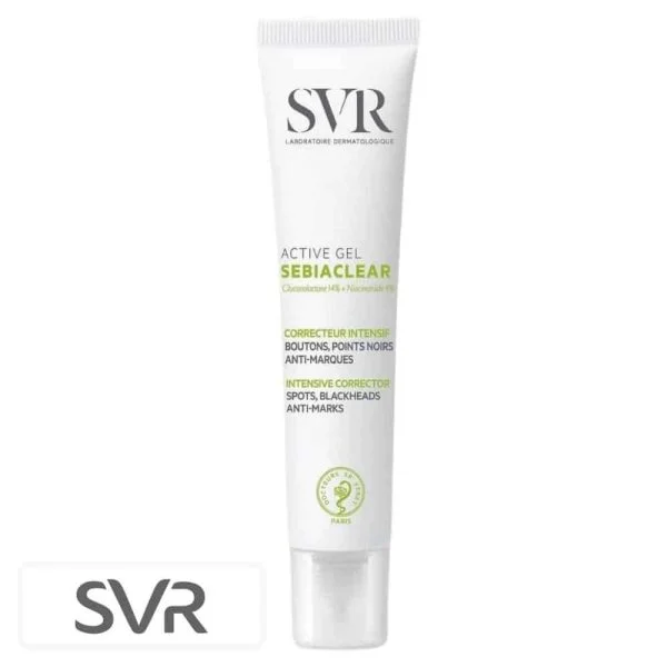 SVR Sebiaclear Active Gel Correcteur Intensif Boutons Points Noirs Anti-marques 40ml