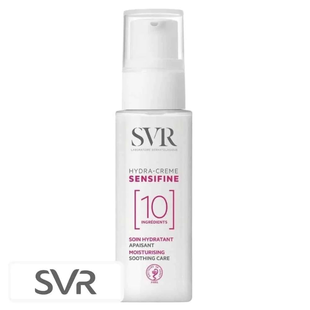 svr-sensifine-10-hydra-creme-soin-hydratant-apaisant-40ml.jpg Flacon pompe blanc SVR Sensifine Hydra-Crème soin hydratant apaisant 40ml