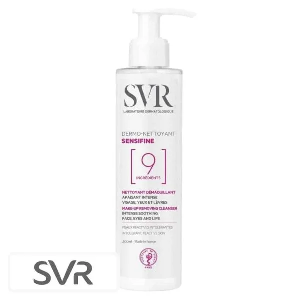 SVR Sensifine 9 Dermo-nettoyant Démaquillant Apaisant Intense 200ml