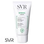Tube blanc SVR Spirial Crème déodorant anti-transpirant intense 48h 50ml