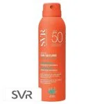 Aérosol orange SVR Sun Secure Brume solaire SPF50 fraîche et invisible
