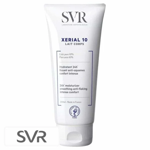 SVR Xerial 10 Lait Corps Hydratant 24h Lissant Anti-squames Confort Intense 200ml