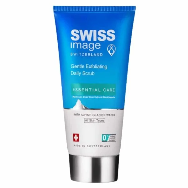 Tube bleu et blanc du gommage Swiss Image Gentle Exfoliating Daily Scrub