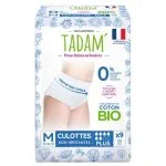 Boîte Tadam culottes non-irritantes Plus fuites urinaires taille M x9 coton bio