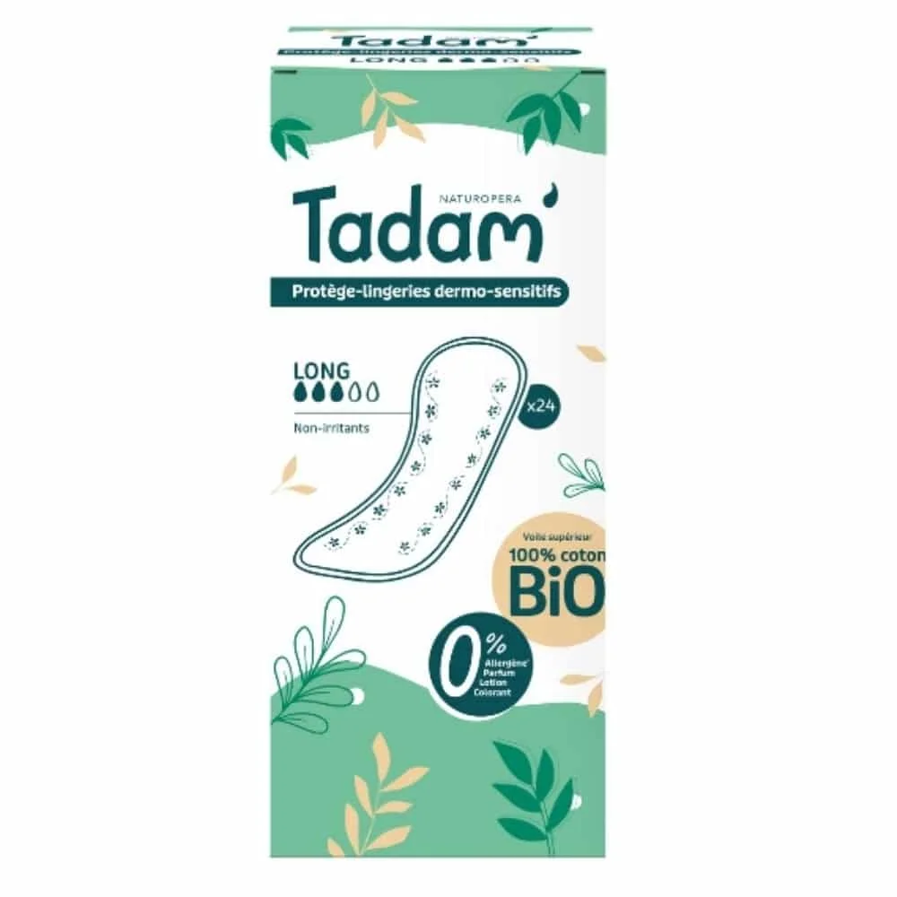 tadam-protege-lingerie-dermo-sensitifs-non-irritantes-bio-long-24u.jpg Boîte Tadam protège-lingerie dermo-sensitifs Long coton bio non-irritants x24