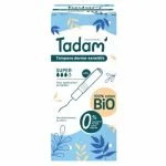 Boîte bleue Tadam' Tampons dermo-sensitifs Super x14, 100 % coton bio