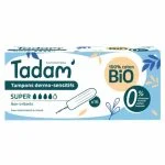 Boîte bleue Tadam' Tampons dermo-sensitifs Super x16, 100 % coton bio
