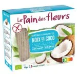 Boîte bleue Le Pain des Fleurs tartines craquantes bio noix de coco 150 g
