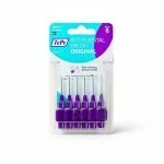 Blister de six brossettes interdentaires TePe Original violettes de taille 6
