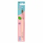 Brosse à dents TePe Colour Compact rose clair sous blister, petite tête garnie