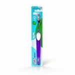Brosse à dents TePe Nova violette sous blister, filaments blancs extra souples