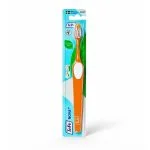 Brosse à dents TePe Nova orange sous blister, filaments blancs souples