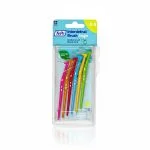 Blister TePe Angle avec six brossettes interdentaires colorées de tailles 0 à 5