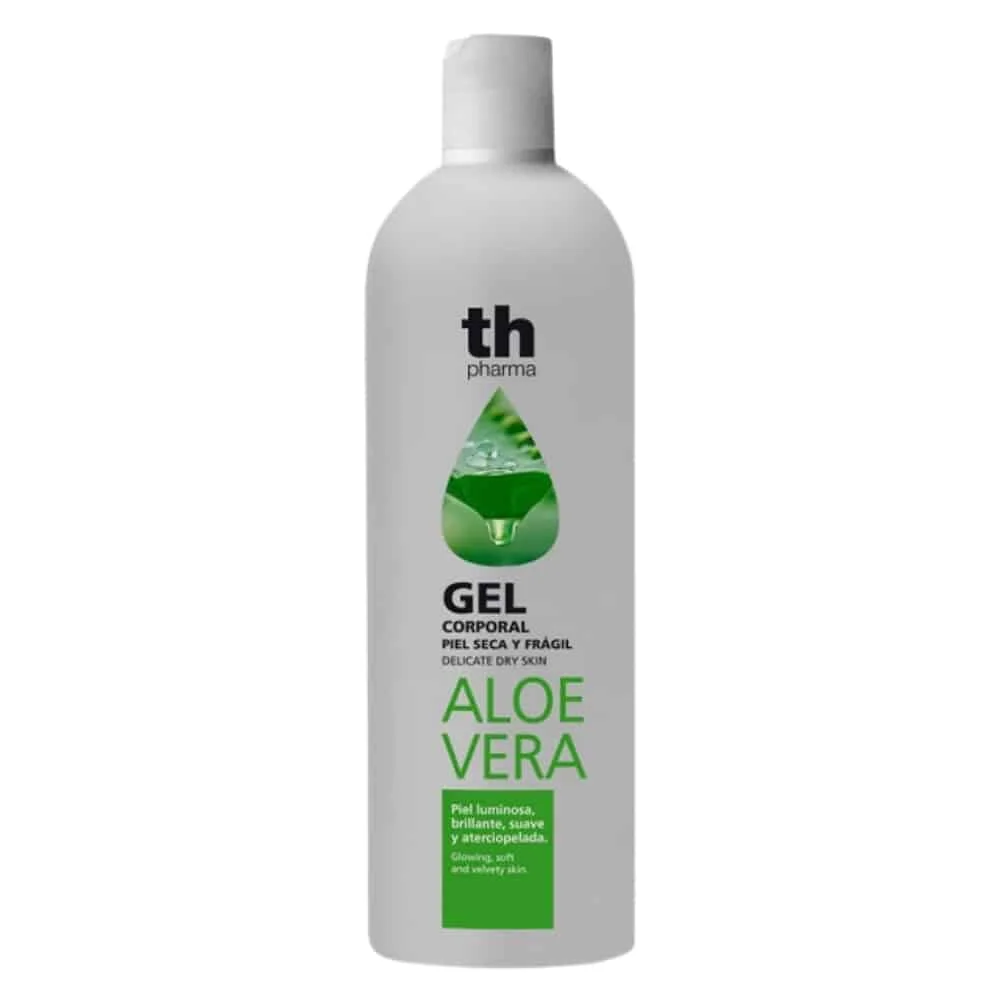 th-pharma-gel-douche-corporel-aloe-vera-peau-seche-a-sensible-750ml.jpg Flacon gris et vert du gel corporel th pharma aloe vera peau sèche