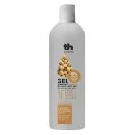 Flacon gris et beige du gel corporel th pharma huile de soja
