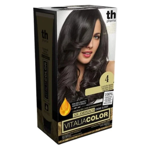 Th-Pharma Vitalia Color Coloration Capillaire Sans Ammoniac Th-pharma N 4.0 Châtain Moyen