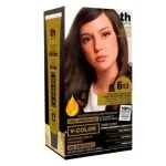 Coffret coloration TH Pharma nuance 6.13, boîte noire et dorée avec tube