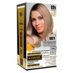 Coffret coloration TH Pharma nuance 901.0, boîte noire et dorée avec tube