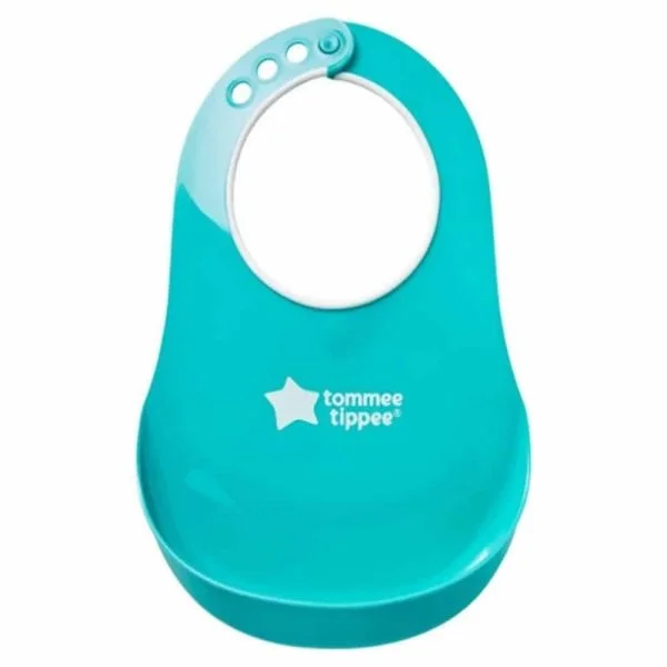 Tommee Tippee Bavoir Avec Fermoir Réglable Turquoise 1u