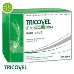 Boîte verte de fioles Tricovel Physiogenina Hair Vials de Giuliani