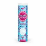 Tube bleu et rose de disques de coton Ultra Compact Cotton Pads Purity
