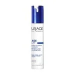 Flacon-pompe blanc et bleu Uriage Age Lift crème nuit lissante revitalisante 40 ml