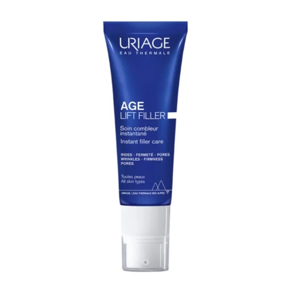 Tube bleu Uriage Age Lift Filler soin combleur instantané avec bouchon-pompe