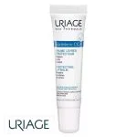 Tube blanc et bleu Uriage Bariéderm-CICA baume lèvres protecteur embout biseauté