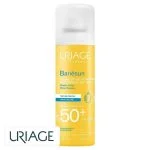 Aérosol jaune Uriage Bariésun brume sèche hydratante SPF50+ 200 ml