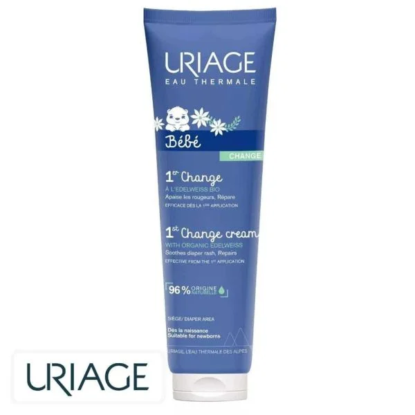 Tube bleu Uriage Bébé 1er Change crème siège à l'edelweiss bio