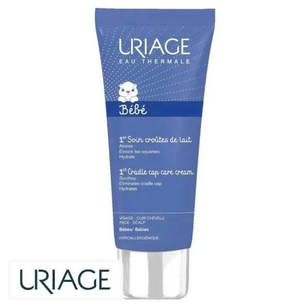 Tube bleu Uriage Bébé 1er soin croûtes de lait 40 ml