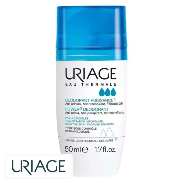 Uriage Déodorant Puissance 3 Anti-transpirant 24h Roll-on 50ml